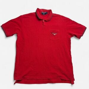 Polo Sport Ralph Lauren Red Pocket Polo Shirt XL USA Flag